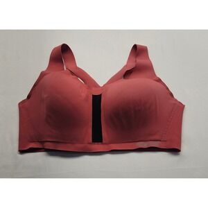 Victoria Sport Angel Max Sports Bra 38DD Pink High Impact Mesh Front Laser Cut